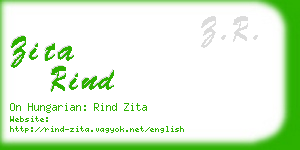 zita rind business card